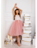 Lace Tulle Flower Girl Dress Birthday Party Dress Lace Tulle Flower Girl Dress Birthday Party Dress